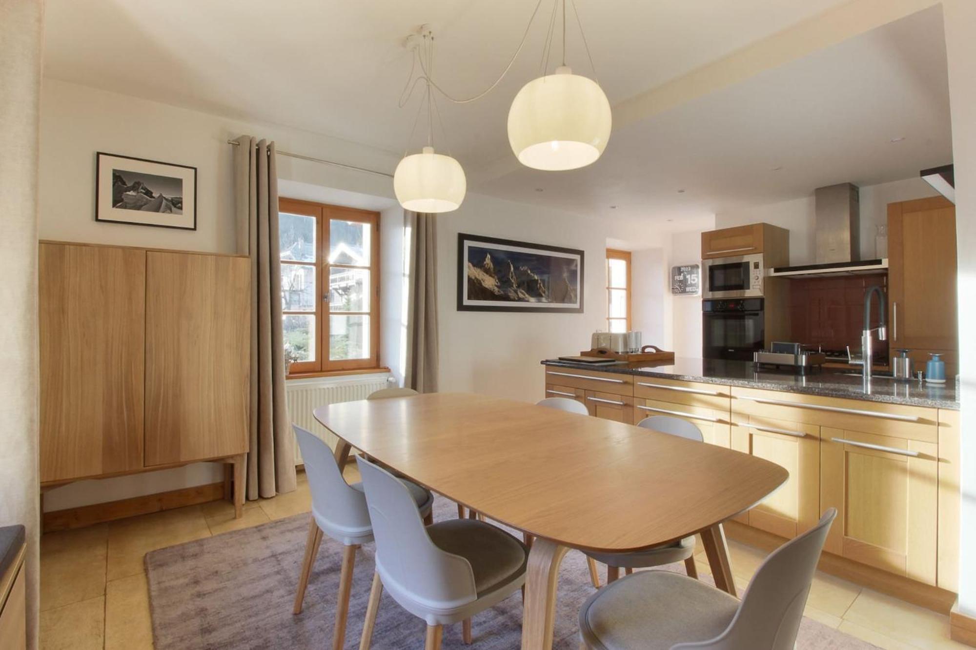 Appartement Les Alpins - Centre De Chamonix - Renove Avec Jardin Et Vue Imprenable Sur Le Montblanc Extérieur photo