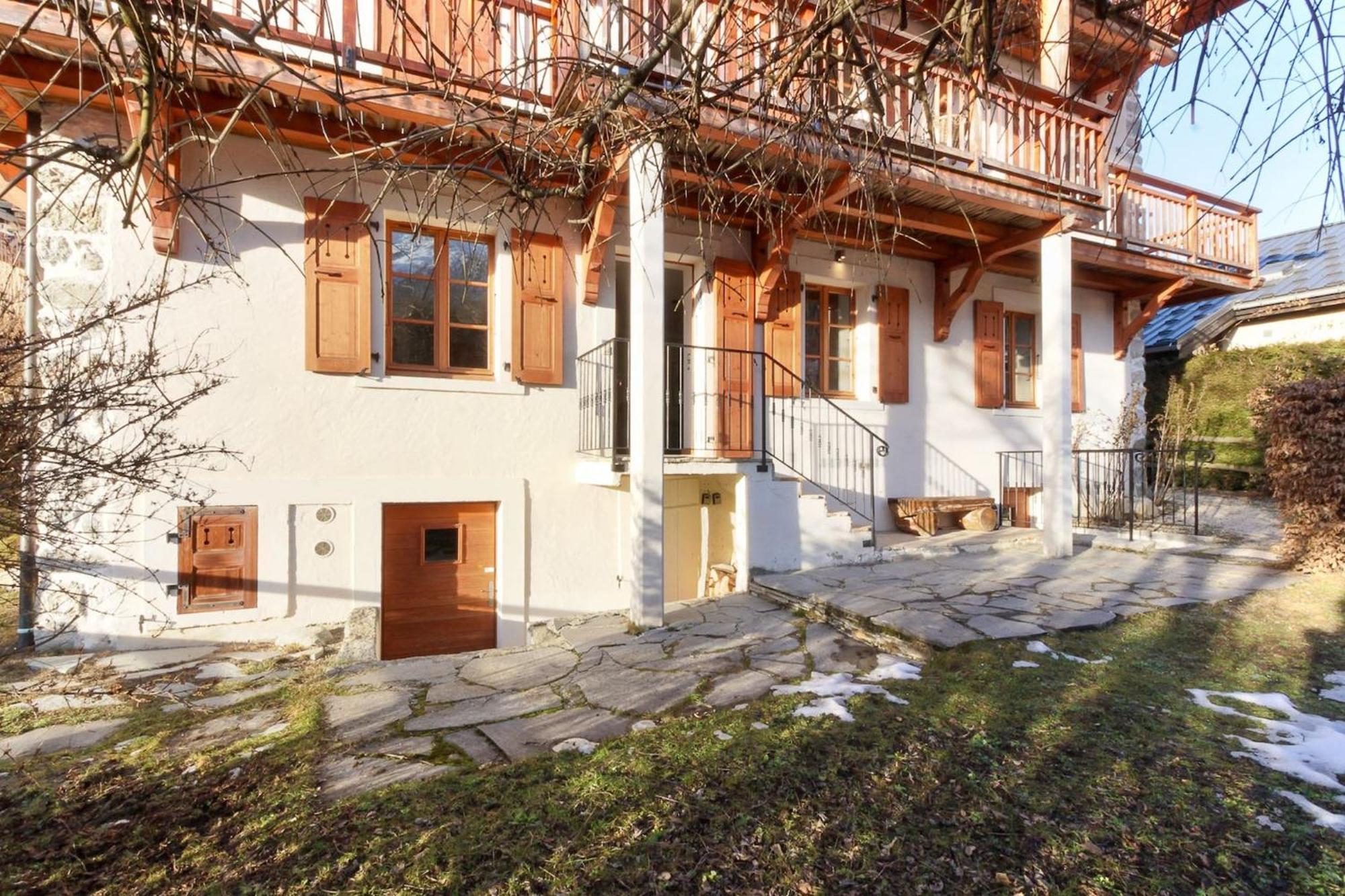 Appartement Les Alpins - Centre De Chamonix - Renove Avec Jardin Et Vue Imprenable Sur Le Montblanc Extérieur photo